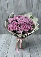 Букет цветов из:  Хризантемы #REPLACE_PRED# Клетне