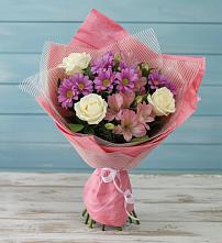 Букет цветов из:  Герберы #REPLACE_PRED# Клетне