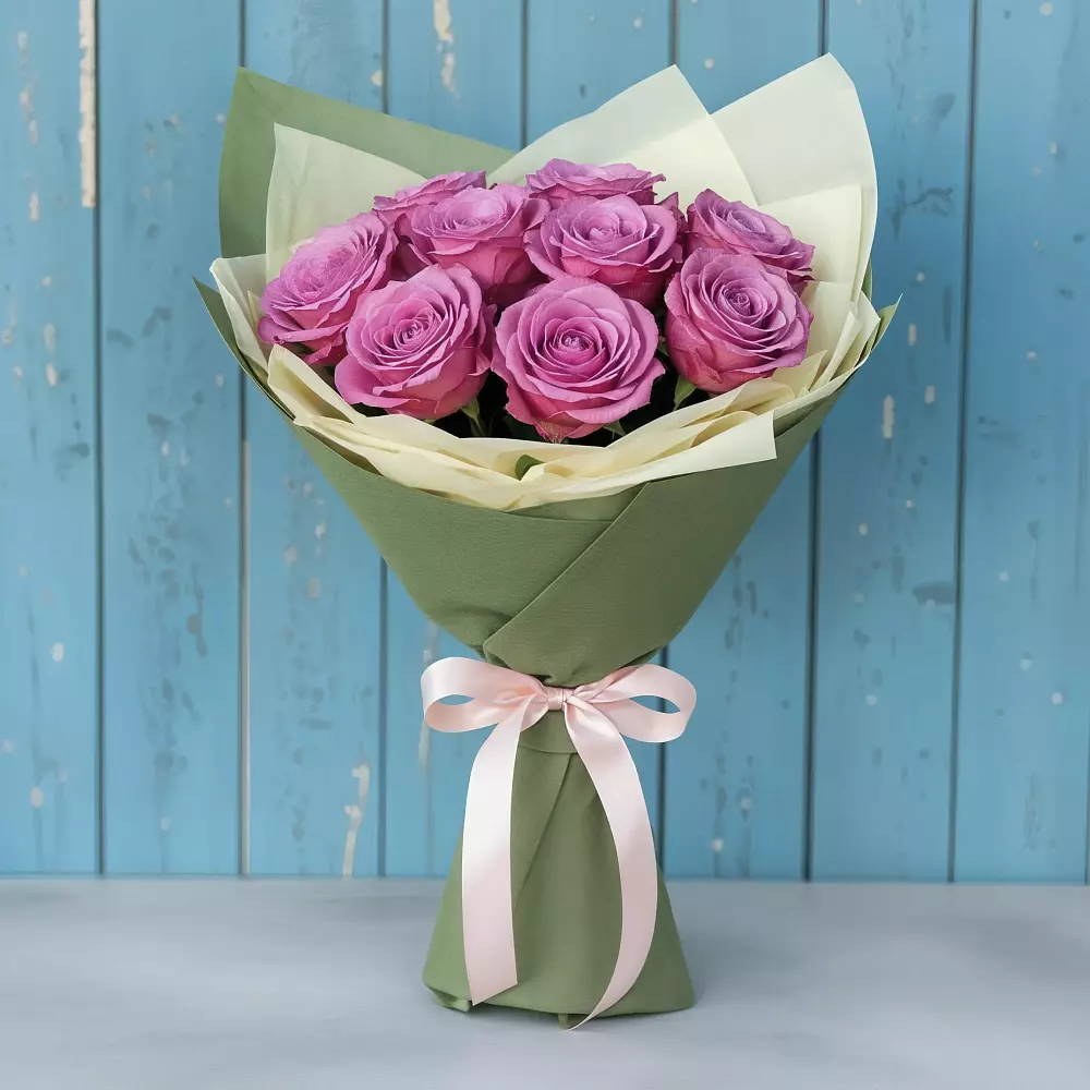 Букет Розы Фёрст Леди в Клетне