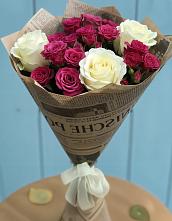Букет цветов из:  Розы #REPLACE_PRED# Клетне