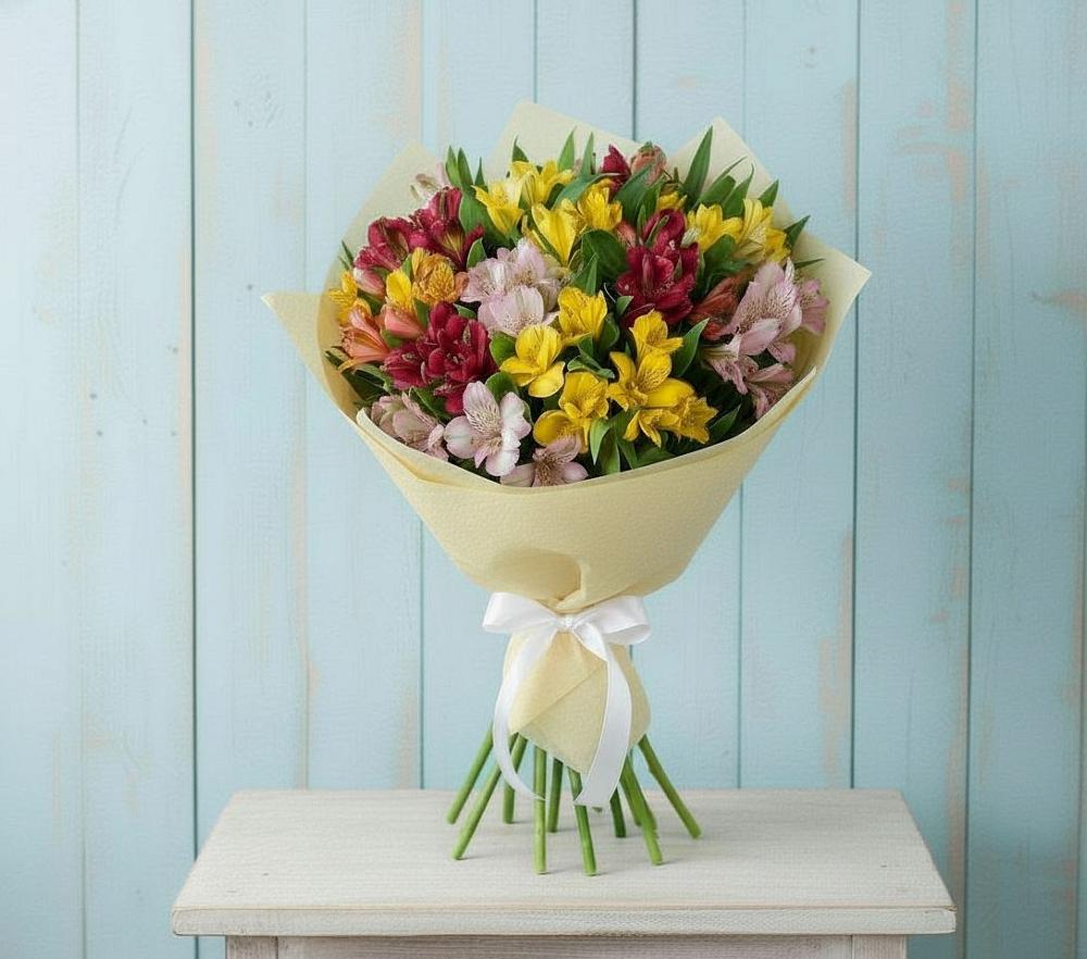 Букет цветов из: Альстромерии в Клетне