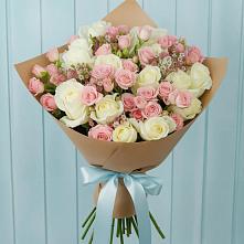 Букет цветов из:  Розы #REPLACE_PRED# Клетне